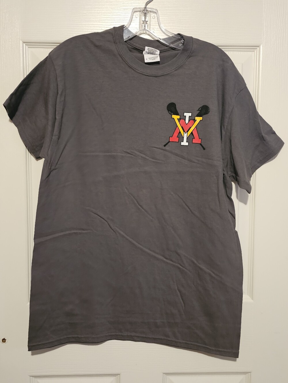 VMI Virginia Military Institute Lacrosse T-shirt Gray Sz M